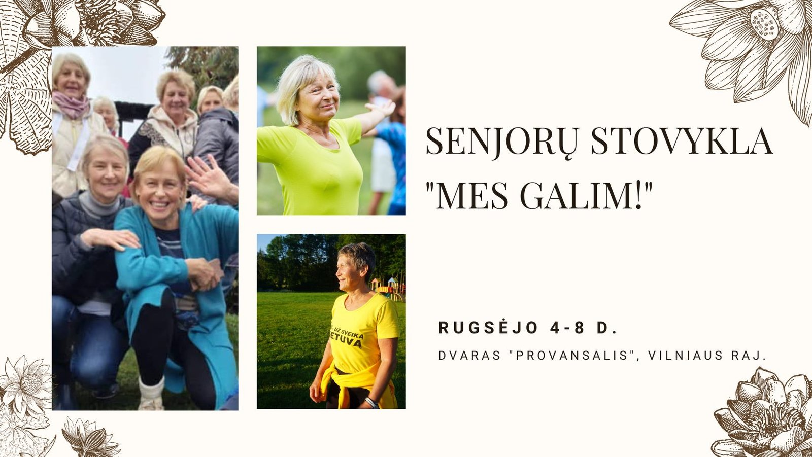 Senjorų stovykla Mes galim!